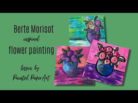 Berthe Morisot inspired floral painting