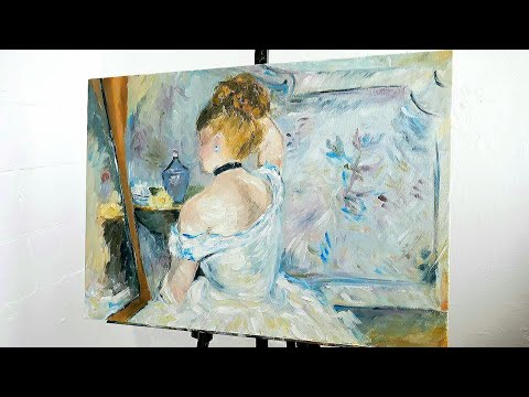 Berthe Morisot study  Oil Painting Impressionism  How to paint  speed painting