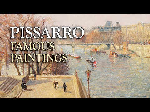 Camille Pissarro Paintings Originator of Impressionism Vintage Art TV Slideshow amp Music