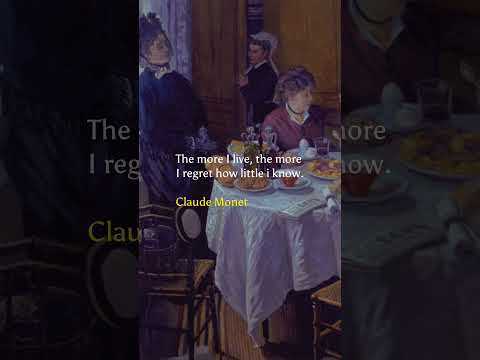 How little I know  Claude Monet
