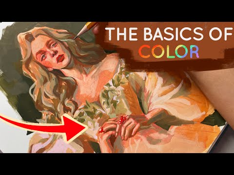 Color theory and its applications mixing skin tones with gouache