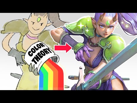  EASY COLOR THEORY to color like a PRO art tutorial  beginner