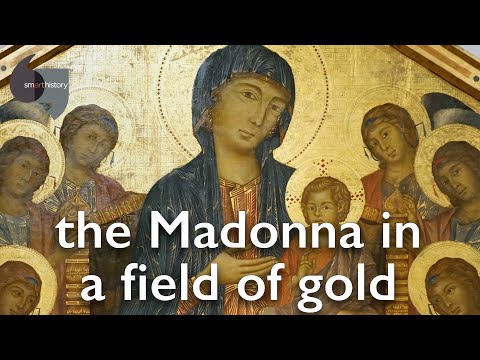 A Madonna in a field of Gold Cimabue39s Santa Trinita Madonna