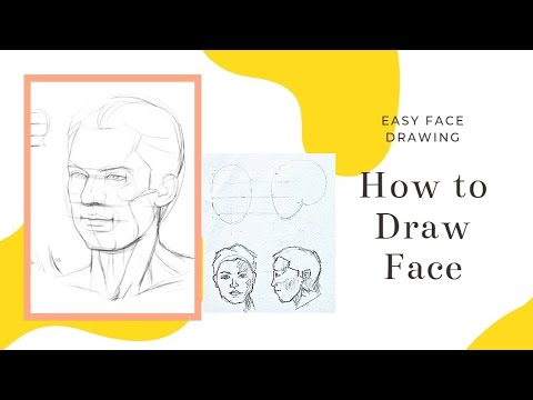 How To Draw Face  Easy Beginner Proportion Tutorialshorts youtubeshorts facedrawingsketch