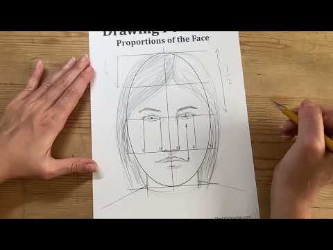 Draw the Proportions of the Face Using a Template