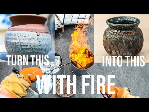 How to RAKU pottery  My FAVORITE way to finish pottery