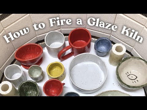 Pottery Kiln at Home for Beginners  how to fire a glaze kiln  pottery at home pt 5