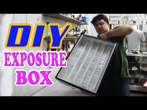 DIY EXPOSURE BOX SILK SCREEN PRINTING