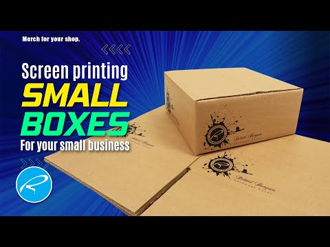 Screen printing small boxes for your business