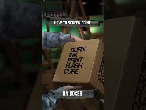 How To Easily Screen Print on Boxes shorts
