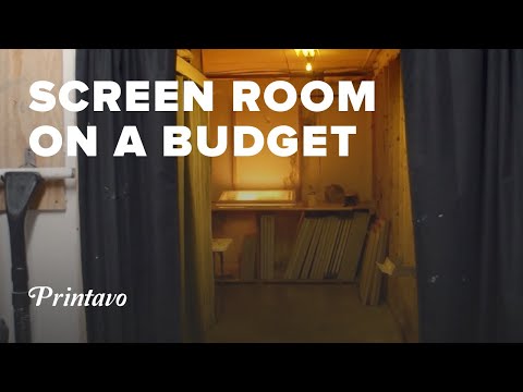 How To Build a Screen Room for Your Screen Print Shop On a Budget