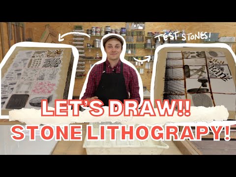 How To DRAW lithographs For Beginners from Start to Finish  Artist Confessional Ep04