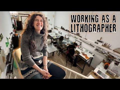 Printing Art with Hands  Visiting a Lithography Studio