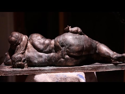 How to make clay sculpture look like bronze with metallic paint