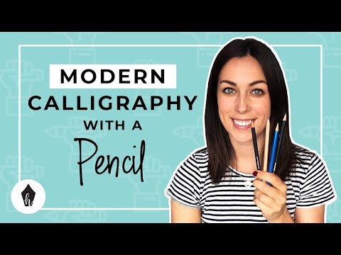 Beginners Guide To Doing Calligraphy with a Pencil