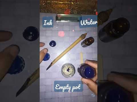 How to make calligraphy ink at home  simple and easy calligraphy calligraphyart