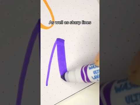 How to do calligraphy lettering with Crayola markers SUPER EASY