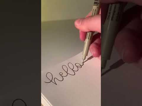 How to FAKE calligraphy with a regular pen HACK shorts