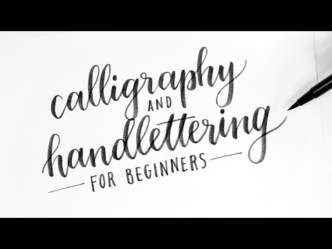 How To Calligraphy amp Hand Lettering for Beginners Tutorial  Tips
