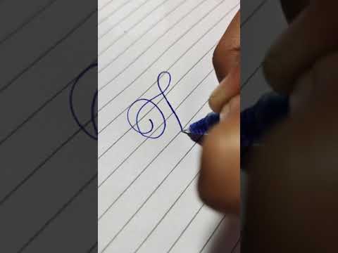 how to write calligraphy alphabet F