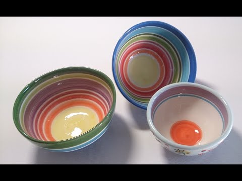 43 How to make ceramic bowl slab method  without a pottery wheelstep by  step in real time