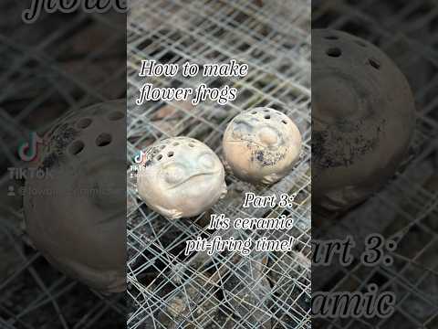How to make ceramic frog part 3 its pit firing time ceramics pottery