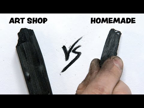 Homemade Charcoal Vs Pro Artist Charcoal  Does it WORK
