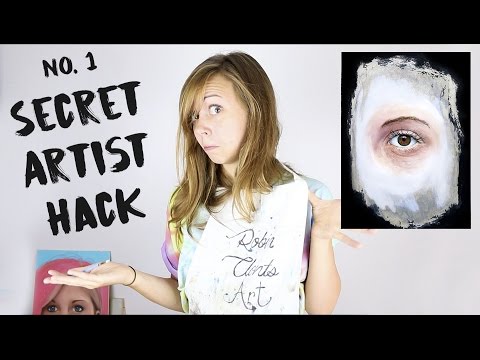 Secret Artist Hack Charcoal Drawing Transfer