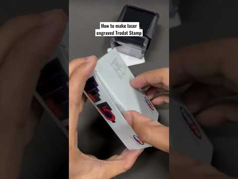 How to make a laser engraved Trodat Stamp