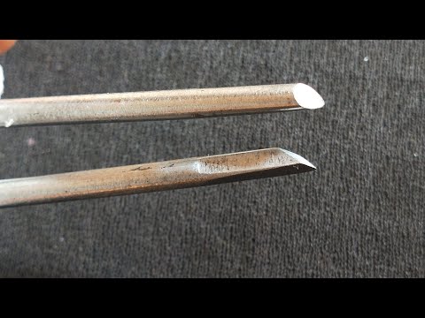 How to make Metal Engraving Chisels with Nails Tutorial