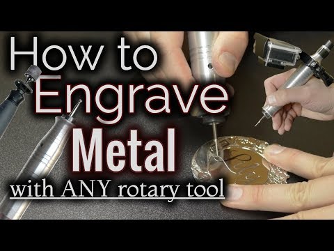 How To Engrave Metal With A Dremel Or ANY Rotary Tool