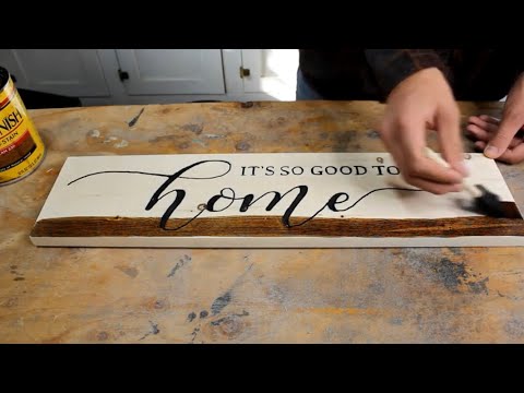 Engraving A Home Decor Sign  Easy DIY Project