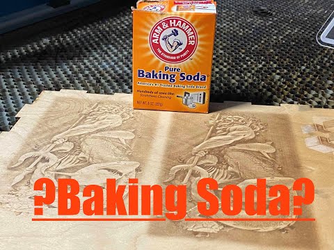 How to Wood engraving with BAKING SODA
