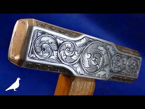 How To Make a HandEngraved Hammer with Simple Tools