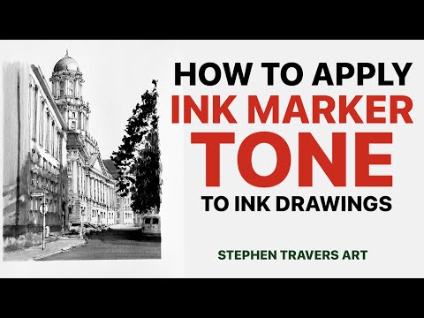 How To Apply Ink Marker Tone to Ink Drawings