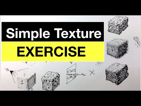 Simple Pen amp Ink Texture Exercise   Improve your pen and ink shading with Texture Blocks