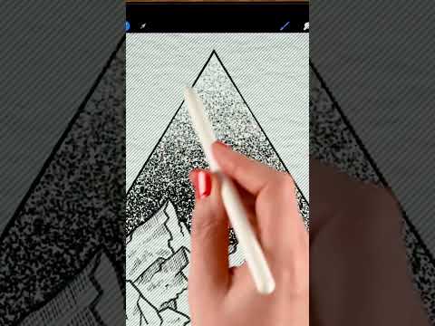 How to Draw with Pen and Ink in Procreate on your iPad fun drawing