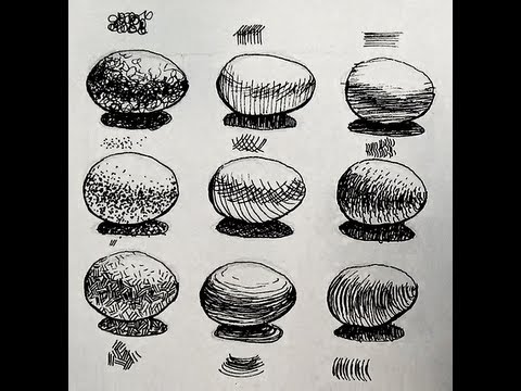How to shade with pen and ink 9 different ways