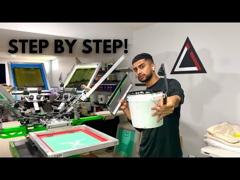 How To Screen Print For BEGINNERS Tutorial