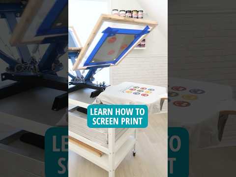 Learn how to screen print at Print Makers in Ft Worth June 9 or online with virtual classes cricut