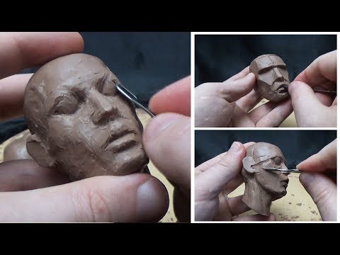 Sculpting Timelapse  HEAD MODELING tutorial