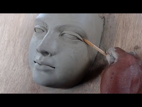 making a female face with water based clayhow to make a face with clay sculpting face in clay