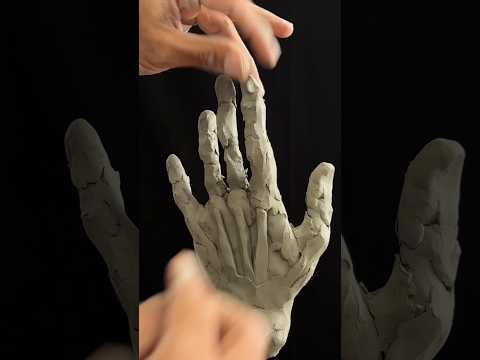How to sculpt a Hand in waterbased clay part 4  hand art clay beginners 