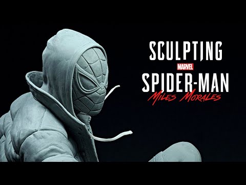Sculpting SpiderMan Miles Morales in Clay