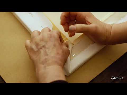 Stretching Canvas How To Fold Corners  Jackson39s Art