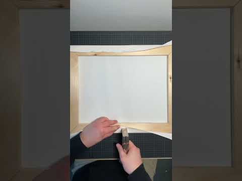 How to stretch a canvas over a frame shorts canvas