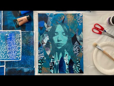 How To Use Your Image Transfer For A Collage Painting