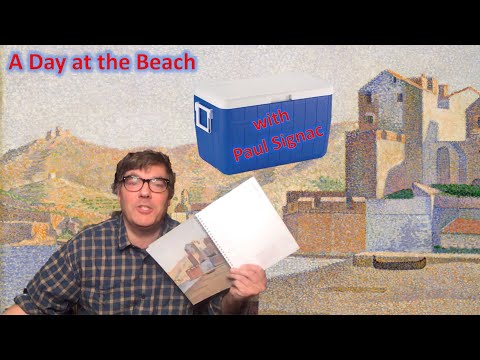 A Day at the The Town Beach Collioure Opus 165  by Paul Signac  This week39s Impressionist Escape