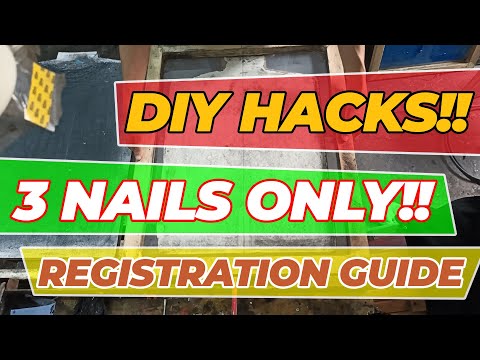 Registration Guide Using 3 Nails  DIY HACKS