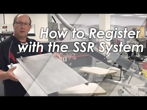 How to Register A Screen Printing Job with the SSR System